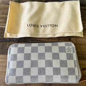 Louis Vuitton Damier Azure Zippy Compact Wallet